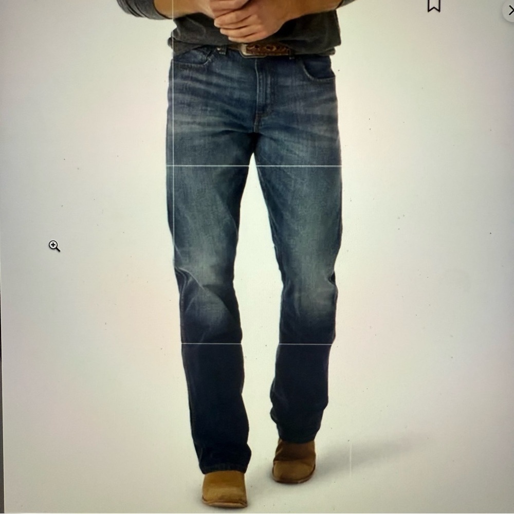 Wrangler boot, cut relaxed, retro jeans men’s size 34 boot cut cowboy - Picture 1 of 8